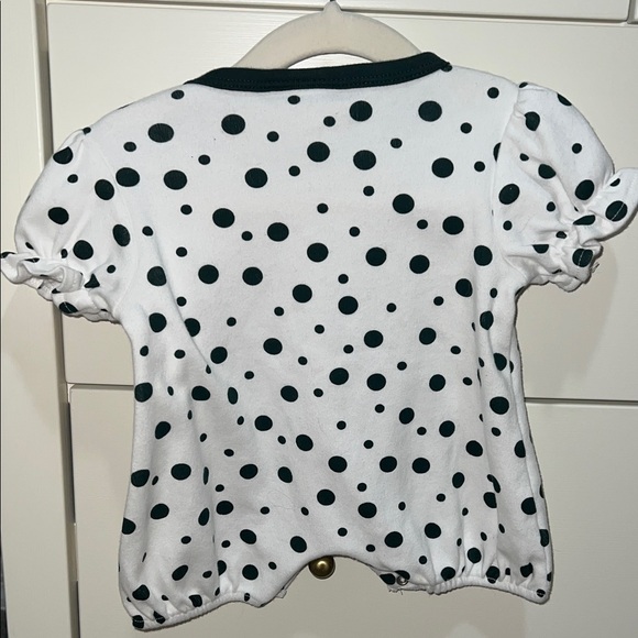 Baylor University Bears Polka Dot Baby Romper -Perfect for Football/Cheer Season - Picture 5 of 5
